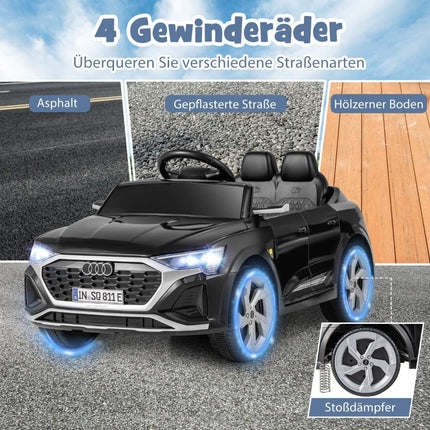 Audi SQ8 Kids Electric Car, 12V, Remote Control, Black