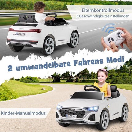Audi SQ8 Kids Electric Car, 12V, Remote Control, White