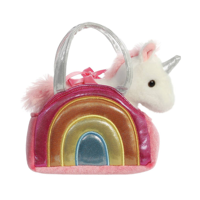 Aurora Fancy Pals Plush Unicorn In A Pink Bag, 17 Cm