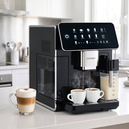 Automatic Coffee Machine with Grinder & Milk Frother