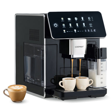 Automatic Coffee Machine with Grinder & Milk Frother