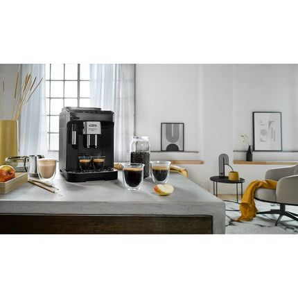 Automatic Espresso Machine with Grinder, Manual Milk Frother