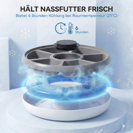 Automatic Pet Feeder with Timer, 6 Meals, LED Display