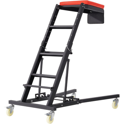 Automotive Topside Creeper, 42.5-64.8 In, 400 Lb