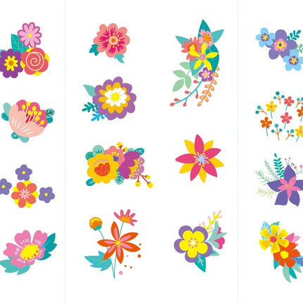 Avenir Nail Stickers And Tattoos Flowers