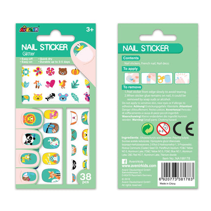 Avenir Nail Stickers Animals