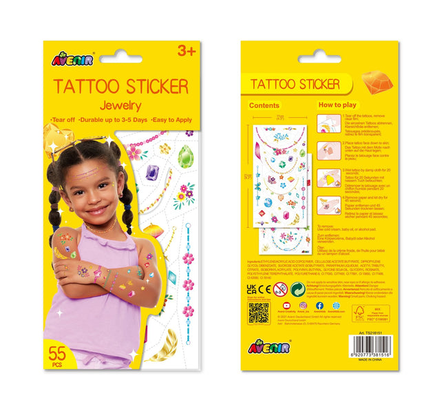 Avenir Tattoo Sticker Jewelry