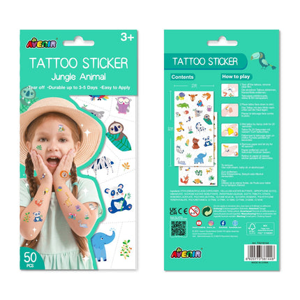 Avenir Tattoo Sticker Jungle Animal