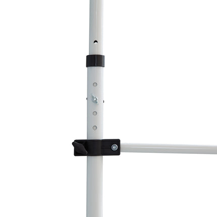 Folding aluminum awning with hand crank - Creamy white 2x1.2M