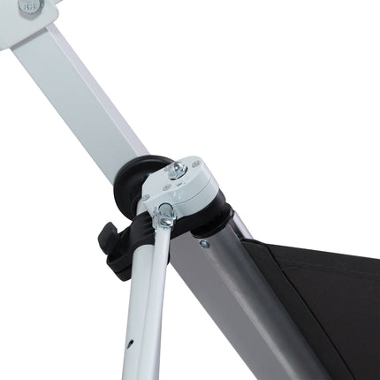 Folding arm awning, Height adjustable, Grey, 200x150 cm