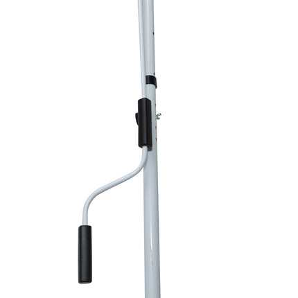 Folding arm awning, Height adjustable, Grey, 200x150 cm