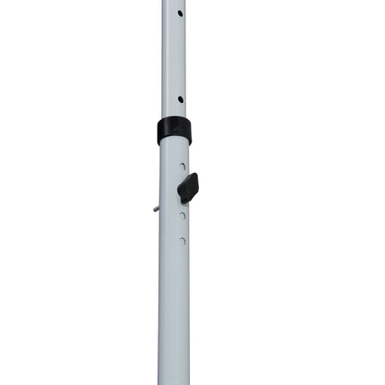 Folding arm awning, Height adjustable, Grey, 200x150 cm