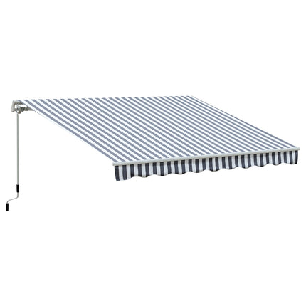 Balcony folding awning, Grey/White, 2.95 x 2.45 M