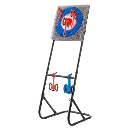 Axe Throwing Game Set, 8 Axes, Foldable Target Stand