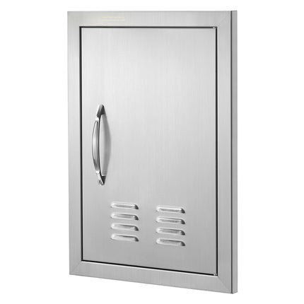 BBQ Access Door, 14x20 in Stainless Steel Flush Mount Vent