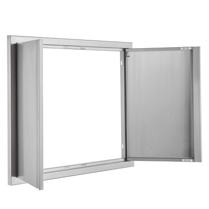 BBQ Access Door, Double 31x24 in Stainless Steel
