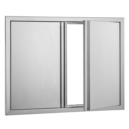BBQ Access Door, Double 31x24 in Stainless Steel