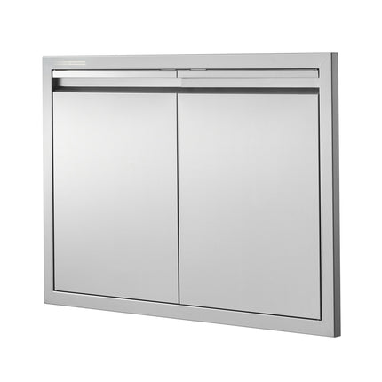 BBQ Access Door, Double Stainless Flush Mount, 30x21 In