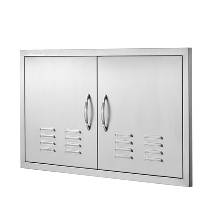 BBQ Access Door, Double Stainless Steel 36x21 in, Vented