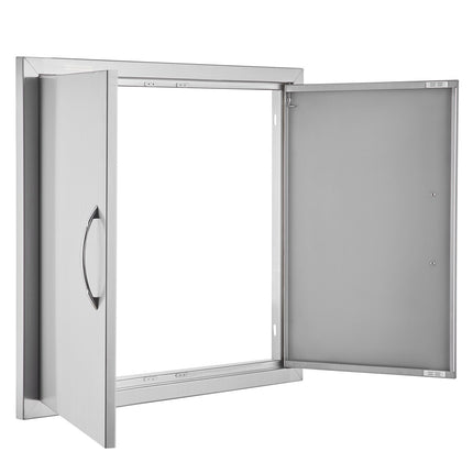 BBQ Access Door, Double Stainless Steel, 660x609 mm