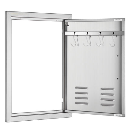 BBQ Access Door, Stainless Steel Flush Mount, 24x17 in