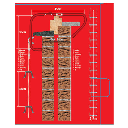 BBVL Fire escape 4.5m