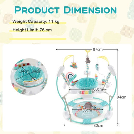Baby Activity Center, 3 Height, 360 Seat, Music Lights