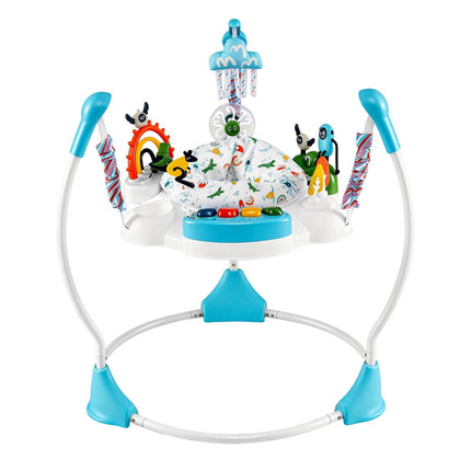 Baby Activity Center with 6 Toys, Lights, Music, Blue
