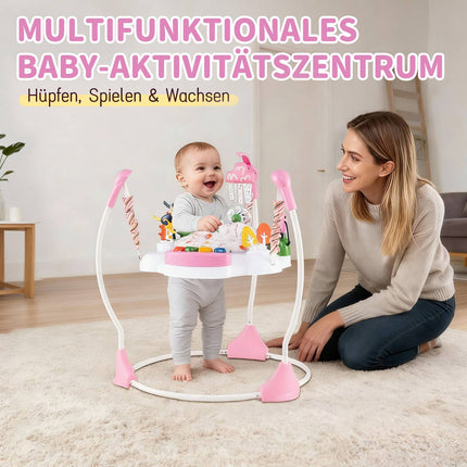 Baby Activity Center with 6 Toys, Lights & Music, Pink