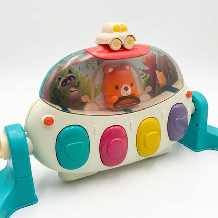 Baby Activity Gym with Piano, Wheels & Lights - Blue