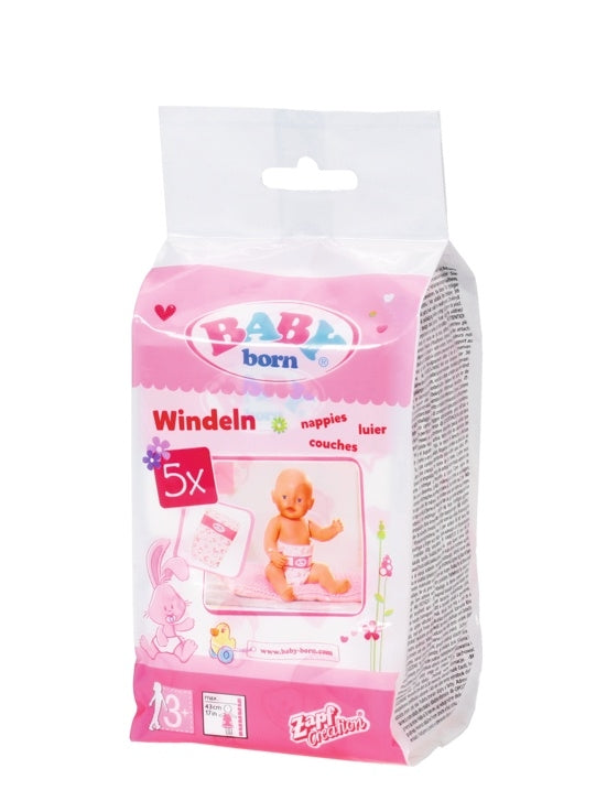 Baby Born Nappies Shrinked, 5 Pcs