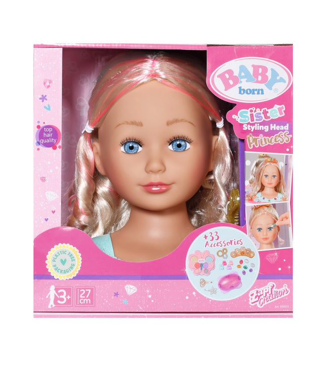 Baby Born Sister Styling Head Princess, 43 Cm