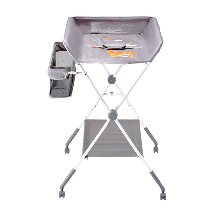 Baby Changing Table – Foldable, Adjustable, Lockable Wheels