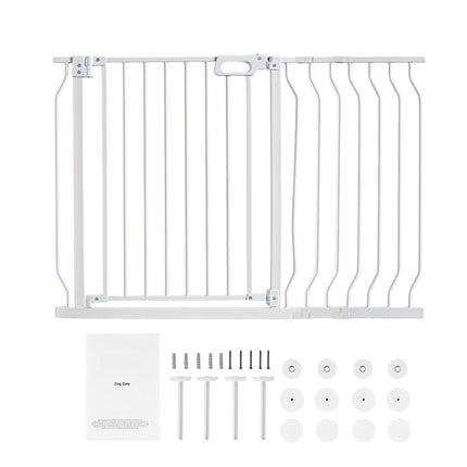 Baby Gate 29.5-48.4 in, Auto-Close Walk-Through, White