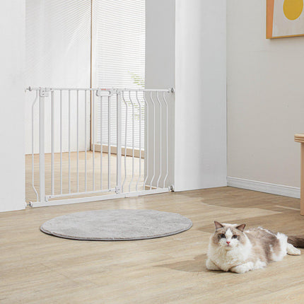 Baby Gate 29.5-48.4 in, Auto-Close Walk-Through, White