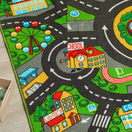 Baby Play Mat 160x100cm, Non-Slip City Design