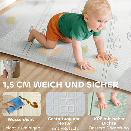 Baby Play Mat, Animal Pattern, Foam, 1.5 cm Thick