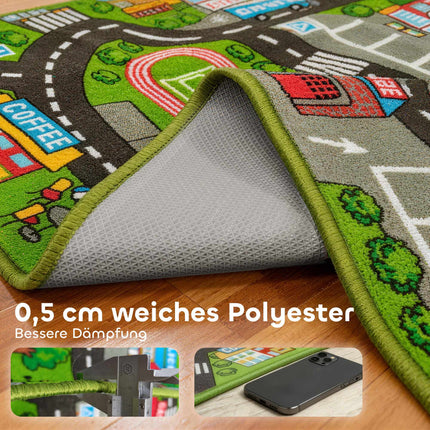 Baby Play Mat, Non-Slip, 200x150 cm, City Design