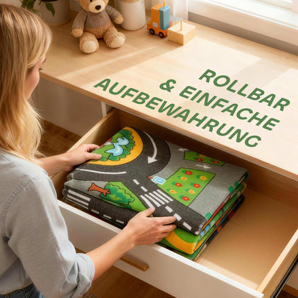Baby Play Mat, Non-Slip, 200x150 cm, City Design