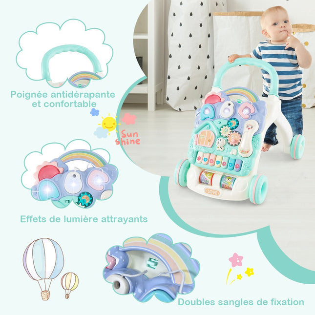 Baby Walker With Detachable Activity Panel, Lights, Music