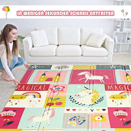 Baby crawling blanket play mat foldable baby mat double-sided play mat red