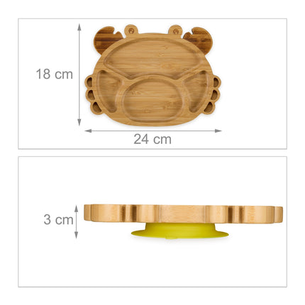 Baby plate with suction cup "Crab"