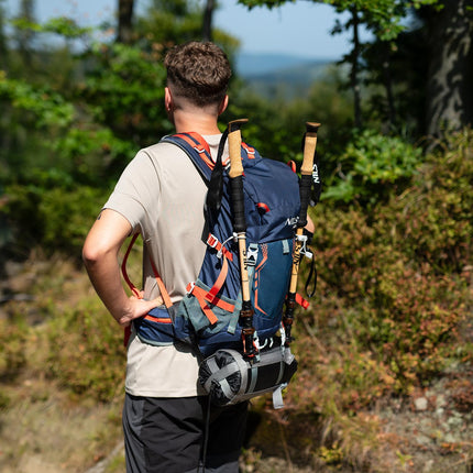 Backpack 40L, Tourist, Navy Blue, Lightweight