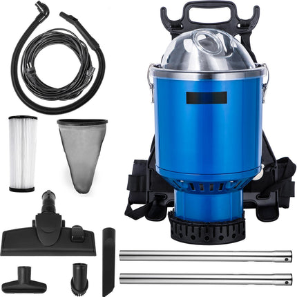 Backpack Vacuum Cleaner, 4L, Corded HEPA, 5-In-1