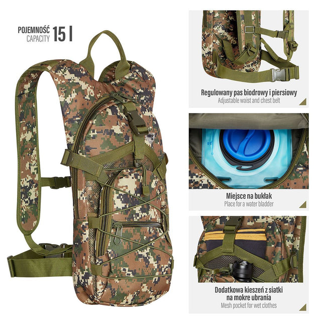 Backpack with Crab Design, Durable, Spacious