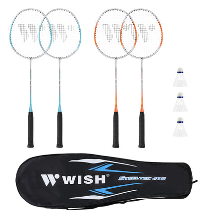 Badminton Racket Set – 2 Player, Steel, Includes Shuttlecocks