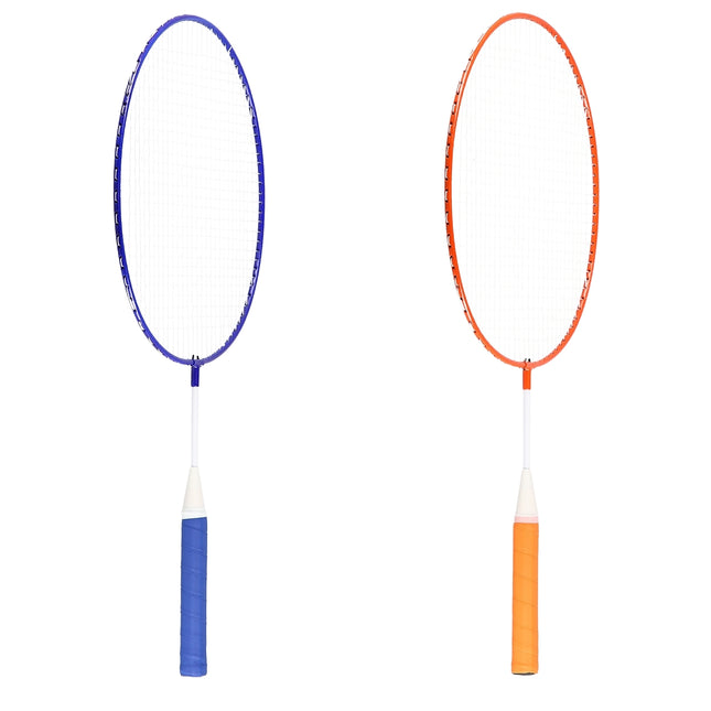Badminton Set – 2 Rackets, Junior Shuttlecocks, Steel