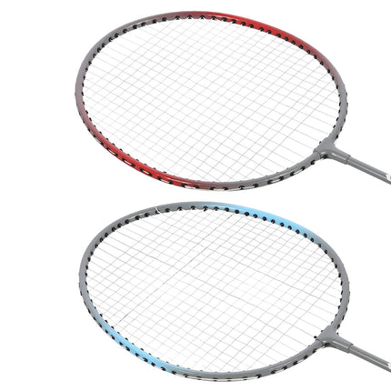 Badminton Set, 2 Steel Rackets + Shuttlecocks