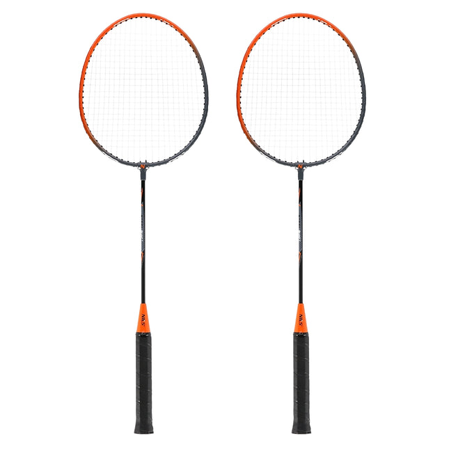 Badminton Set, 2 Steel Rackets with Cover