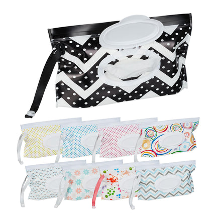 Bags with wet wipes, 9 pcs